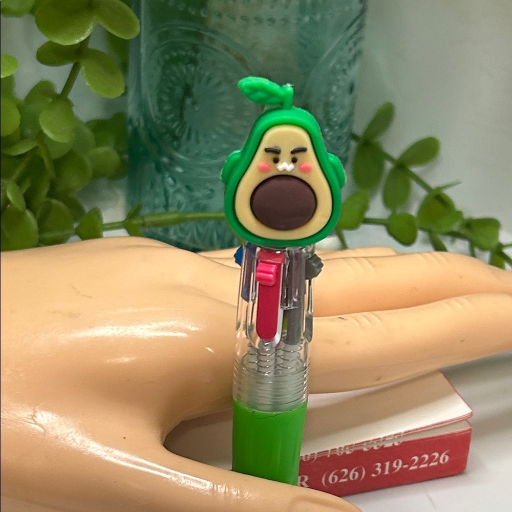 Cute Avocado Multi-Color Pen